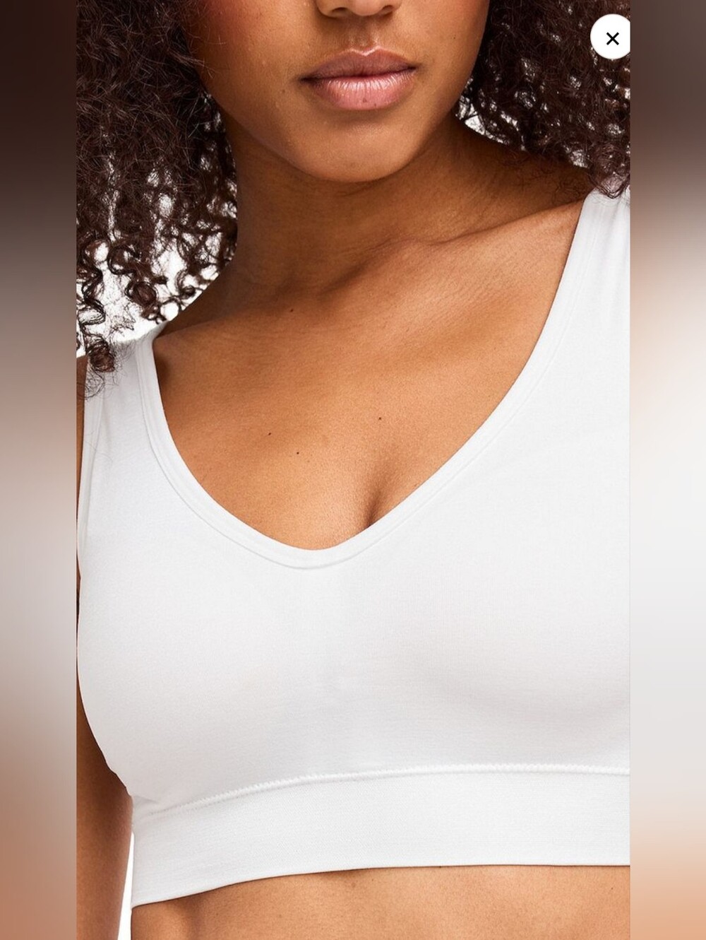 Jockey White Wireless Bralette